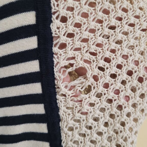 Lia Molly Anthropologie  Womens Open Knit‎ Striped Cardigan S Boho Cottagecore - Picture 4 of 10